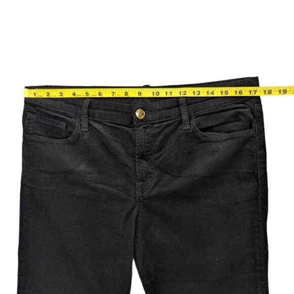 J BRAND Selena Bootcut Corduroy Pants Womens Black Modal Blend Size 32 - Picture 6 of 9